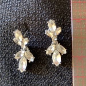 Simply Classic rhinestone drop earrings